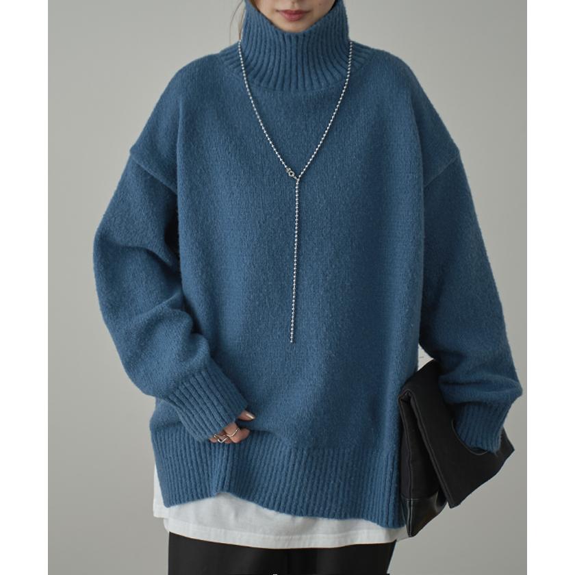 ニット レディース トップス タートルネック セーター ハイネック 長袖 タートル 小顔 | HUG.U | 10