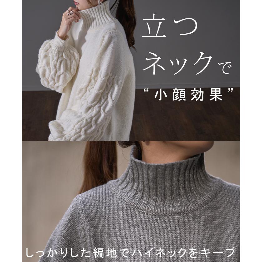 HUG.U ニット レディース トップス タートルネック セーター