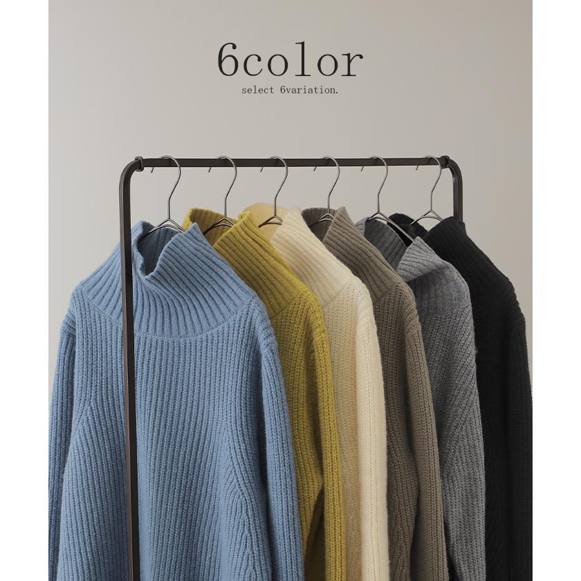 ニット レディース トップス タートルネック セーター ハイネック 長袖 タートル 小顔 | HUG.U | 14