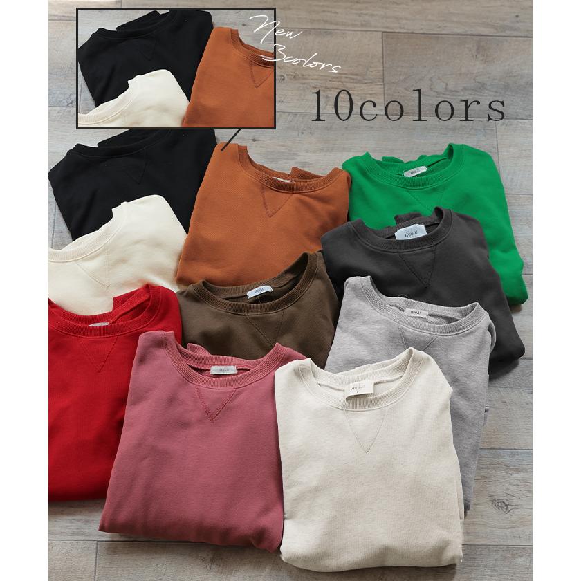 スウェット レディース トップス トレーナー バルーン袖 無地 長袖 オーバーサイズ ぽわん袖 | HUG.U | 12