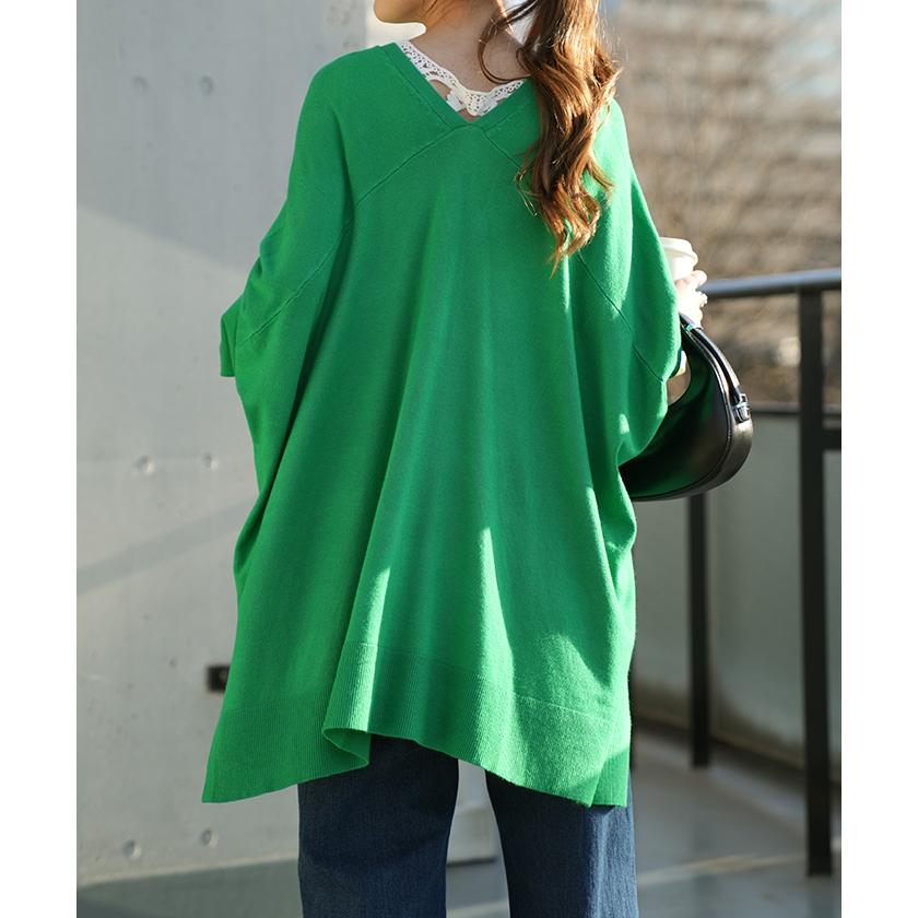 カーディガン レディース トップス 薄手 ニット 長袖 ゆったり 体型カバー 羽織 オーバーサイズ | HUG.U | 10