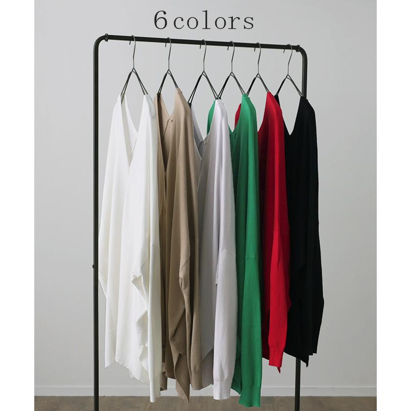 カーディガン レディース トップス 薄手 ニット 長袖 ゆったり 体型カバー 羽織 オーバーサイズ | HUG.U | 13