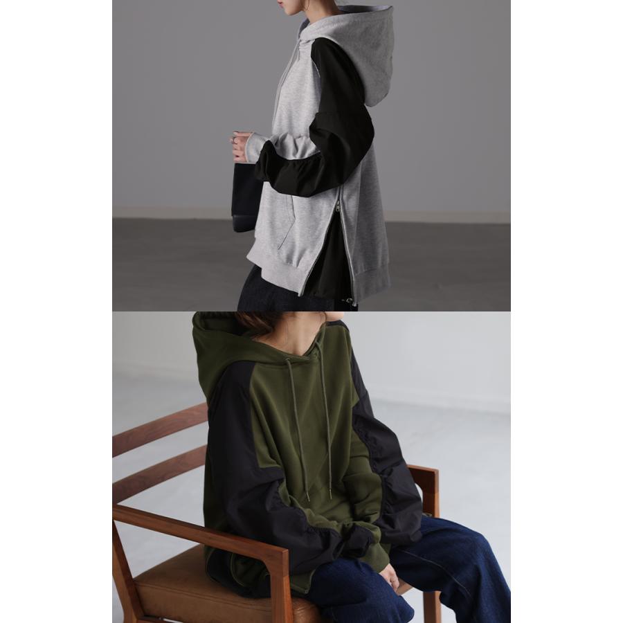 パーカー アウター レディース ライトアウター トップス トレーナー スウェット フーディー ビッグ | HUG.U | 18