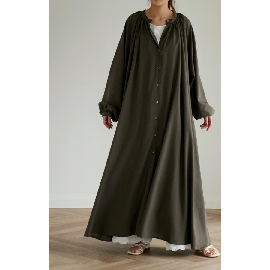 ワンピース レディース ロング シャツワンピース シャツワンピ ナチュラル シャツ ロングシャツ 長袖 マキシ 体型カバー 羽織 | HUG.U | 21