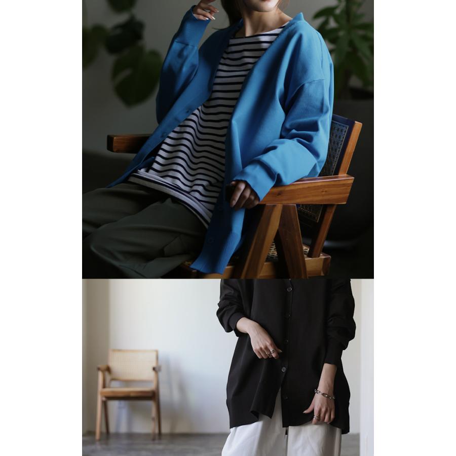 カーディガン レディース トップス 軽量 ニット スポンジニット アウター 長袖 春ニット 羽織 | HUG.U | 09