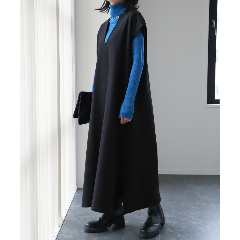 ワンピース ロング ロングワンピ レイヤード レディース スリット フレンチスリーブ 半袖 二の腕カバー2 2411sl | HUG.U | 12