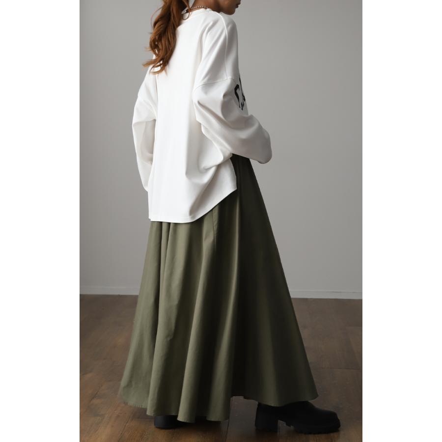 スカート ロングスカート レディース リネン Aライン 爽やか コットン 無地 ゴム フレアスカート リゾート マキシ 麻 ボトムス | HUG.U | 11