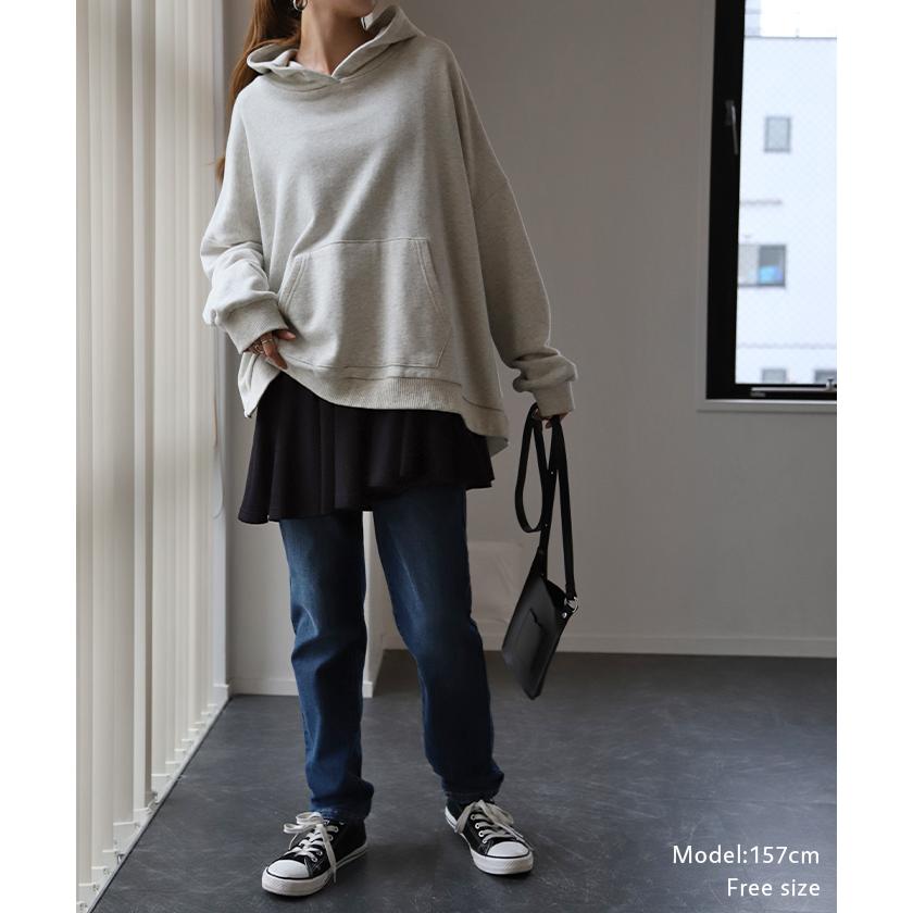 キャミソール レディース トップス インナー ペプラム フリル レイヤード 裾 お尻が隠れる | HUG.U | 08