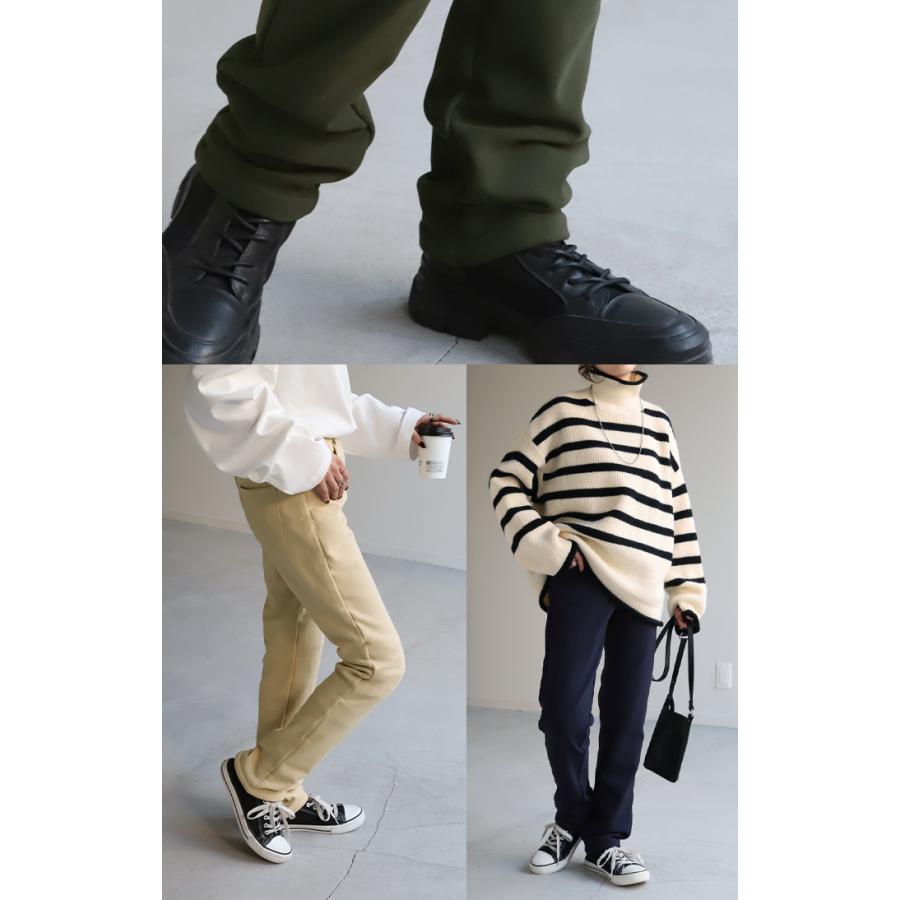 パンツ 裏ボア パンツ レディース 裏起毛 レギンスパンツ レギパン スキニー スキニーパンツ ストレート | HUG.U | 12