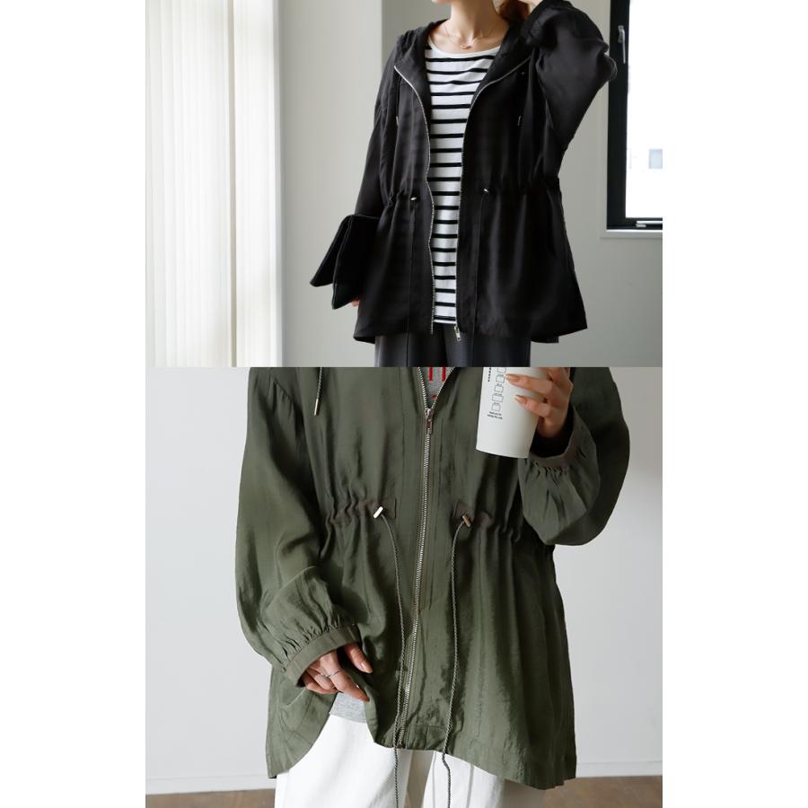 パーカー レディース 薄手 シアー 羽織 トップス ポンチョ カーディガン 長袖 ライトアウター 冷房対策 日よけ フード アウトドア 海 アウター ゆったり | HUG.U | 04