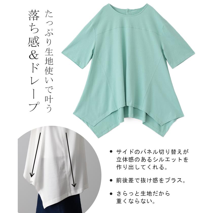 【新品未使用】Diana ニューアームグランデ　半袖【L】 HUG.U サマーニット レディース トップス 二の腕をカバー ニット
