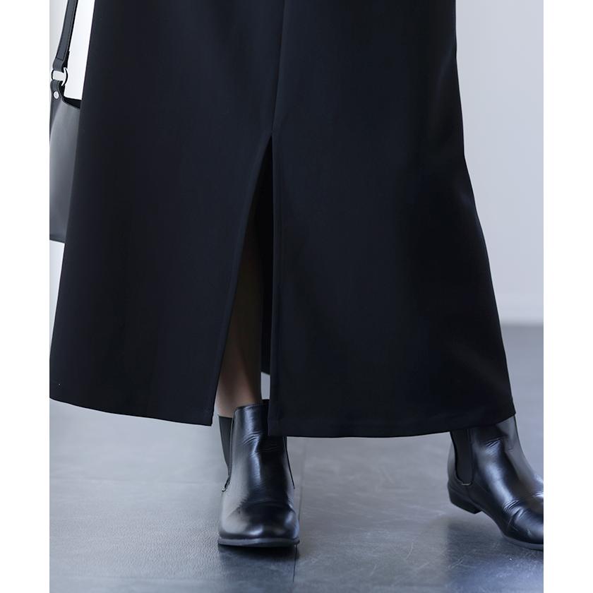 ワンピース レディース ロング きれいめ 2way ノースリーブ レイヤード Vネック オケージョン ドレス 袖なし | HUG.U | 17