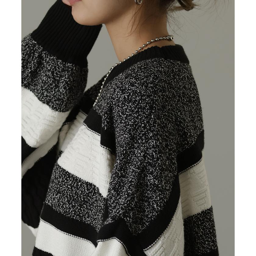 ニット レディース プルオーバー セーター トレーナー トップス 長袖 丸首 | HUG.U | 07