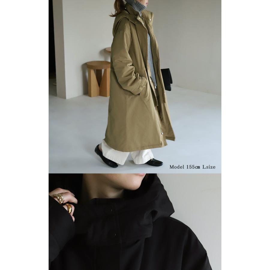 アウター レディース ミリタリーコート 中綿 コート 暖か ダウン フェイクダウン モッズコートスタンドカラー OUTER2410 | HUG.U | 12