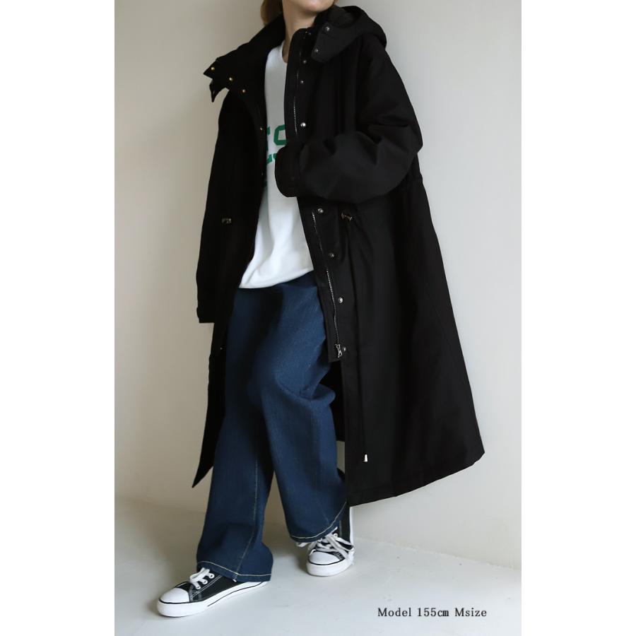 SALE アウター レディース ミリタリーコート 中綿 コート 暖か ダウン フェイクダウン モッズコートスタンドカラー アウトレット | HUG.U | 12