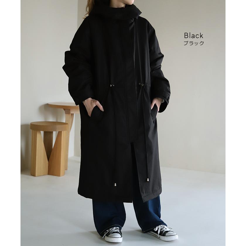 SALE アウター レディース ミリタリーコート 中綿 コート 暖か ダウン フェイクダウン モッズコートスタンドカラー アウトレット | HUG.U | 16