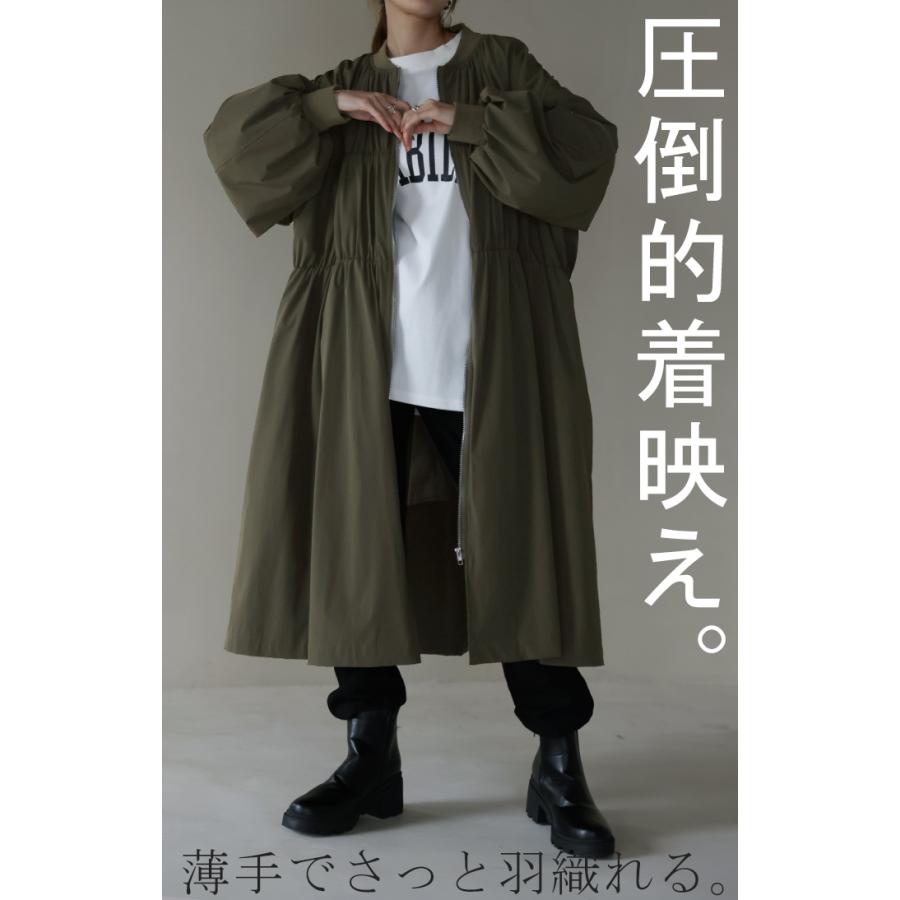 ジャンパー レディース ロング アウター ロングMA-1 ミリタリーコート ミリタリー ライトアウター OUTER2410 | HUG.U | 20