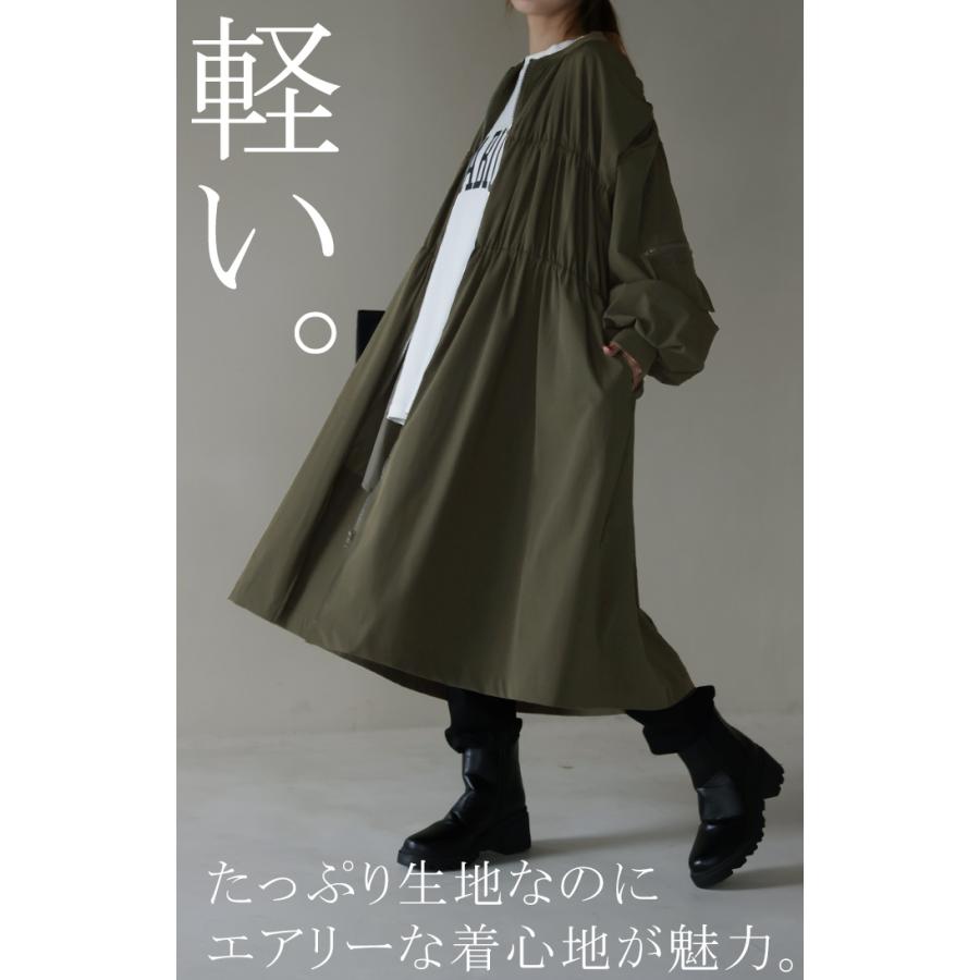 ジャンパー レディース ロング アウター ロングMA-1 ミリタリーコート ミリタリー ライトアウター OUTER2410 | HUG.U | 05