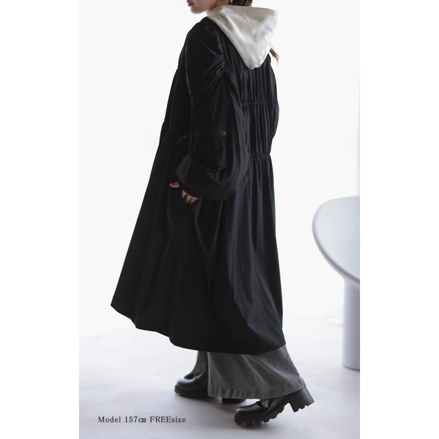 ジャンパー レディース ロング アウター ロングMA-1 ミリタリーコート ミリタリー ライトアウター OUTER2410 | HUG.U | 06