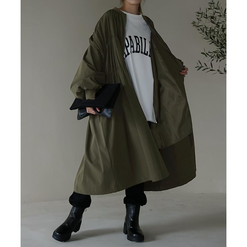 ジャンパー レディース ロング アウター ロングMA-1 ミリタリーコート ミリタリー ライトアウター OUTER2410 | HUG.U | 10