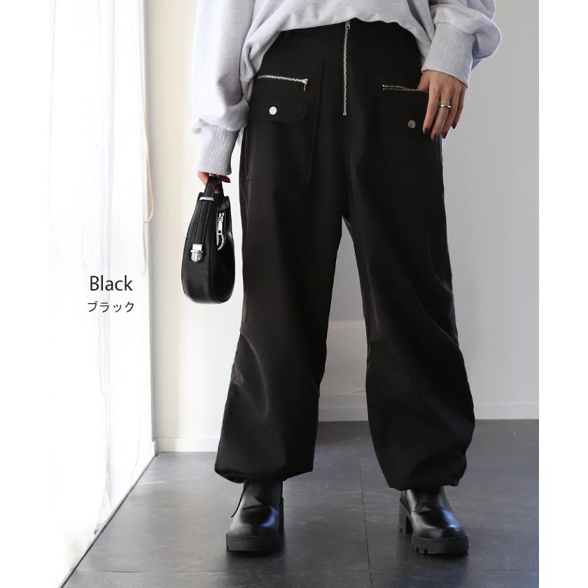 HUG.U（ハグユー） パンツ 裾2way ボトムス ジョガー ワイド ワイド