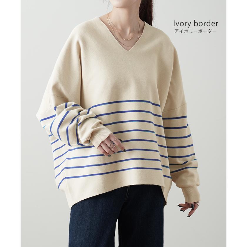 ニット ドルマンスリーブ レディース 体型カバー ティーシャツ 綿100 チュニック 2411sl | HUG.U | 21