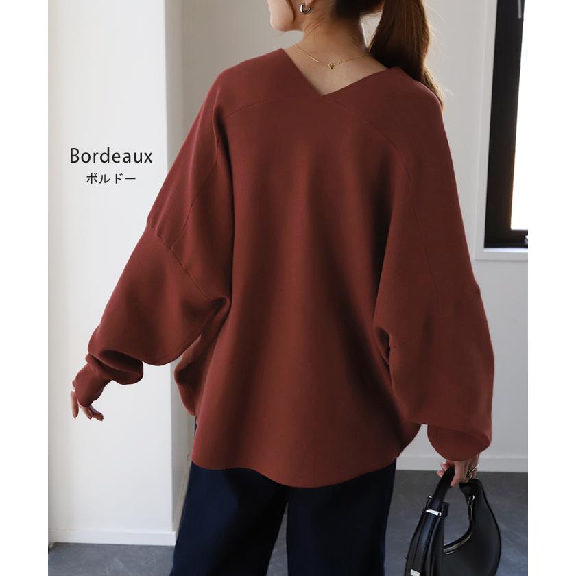 ニット ドルマンスリーブ レディース 体型カバー ティーシャツ 綿100 チュニック 2411sl | HUG.U | 25