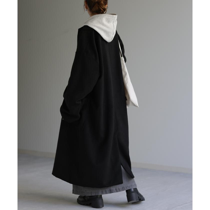 SALE コーディガン コート ロングコート チェスター チェスターコート レディース オーバー ロング アウター | HUG.U | 04