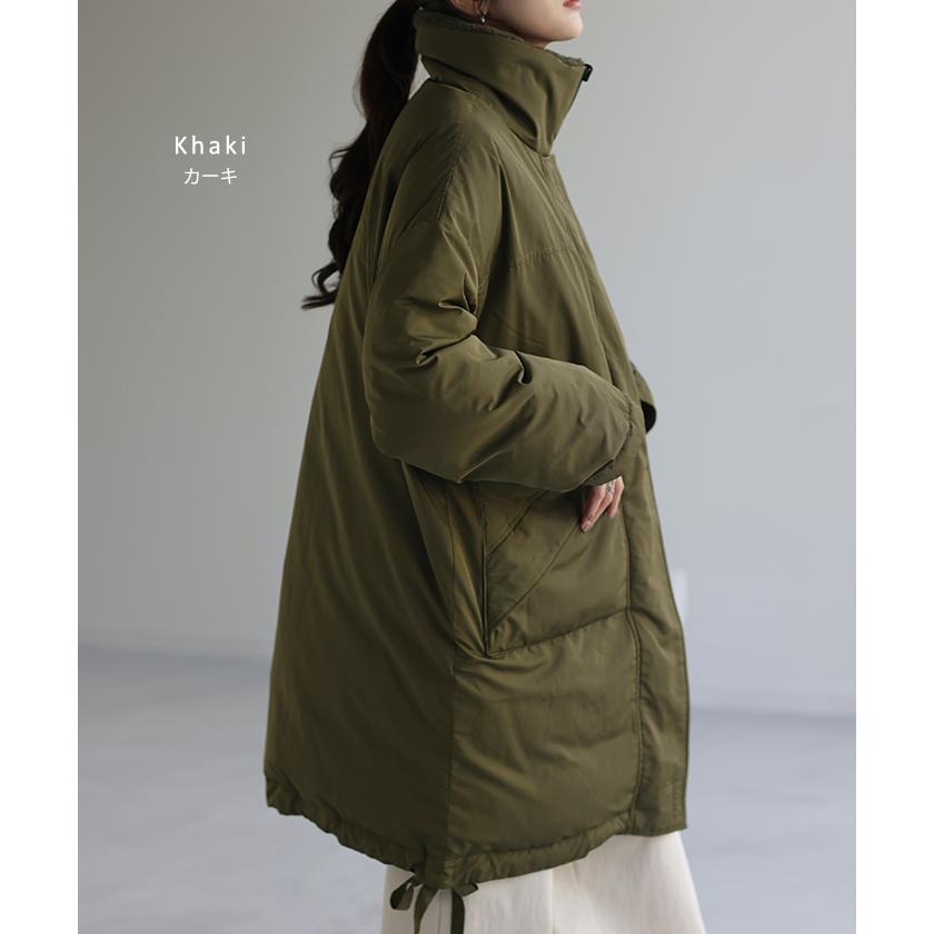 HUG.U アウター リバーシブル 中綿 コート 暖か ダウン ベンチ