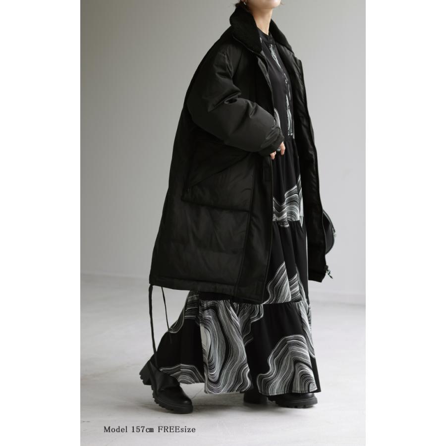 HUG.U アウター リバーシブル 中綿 コート 暖か ダウン ベンチ