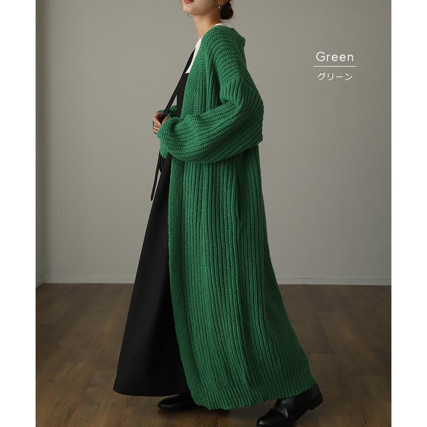 カーディガン 超ロング ニット アウター カーディガン ニットカーディガン ロングカーディガン ロング マキシ2 | HUG.U | 19