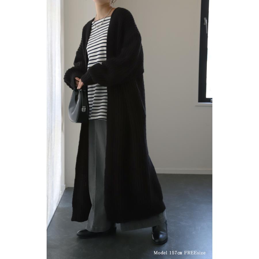 カーディガン 超ロング ニット アウター カーディガン ニットカーディガン ロングカーディガン ロング マキシ2 | HUG.U | 10