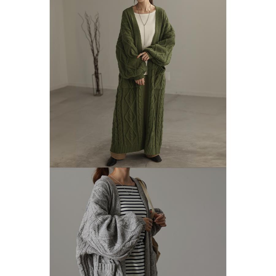 カーディガン ニットカーディガン ロングカーディガン ロング マキシ ニット ロングカーデ アウター2 | HUG.U | 13