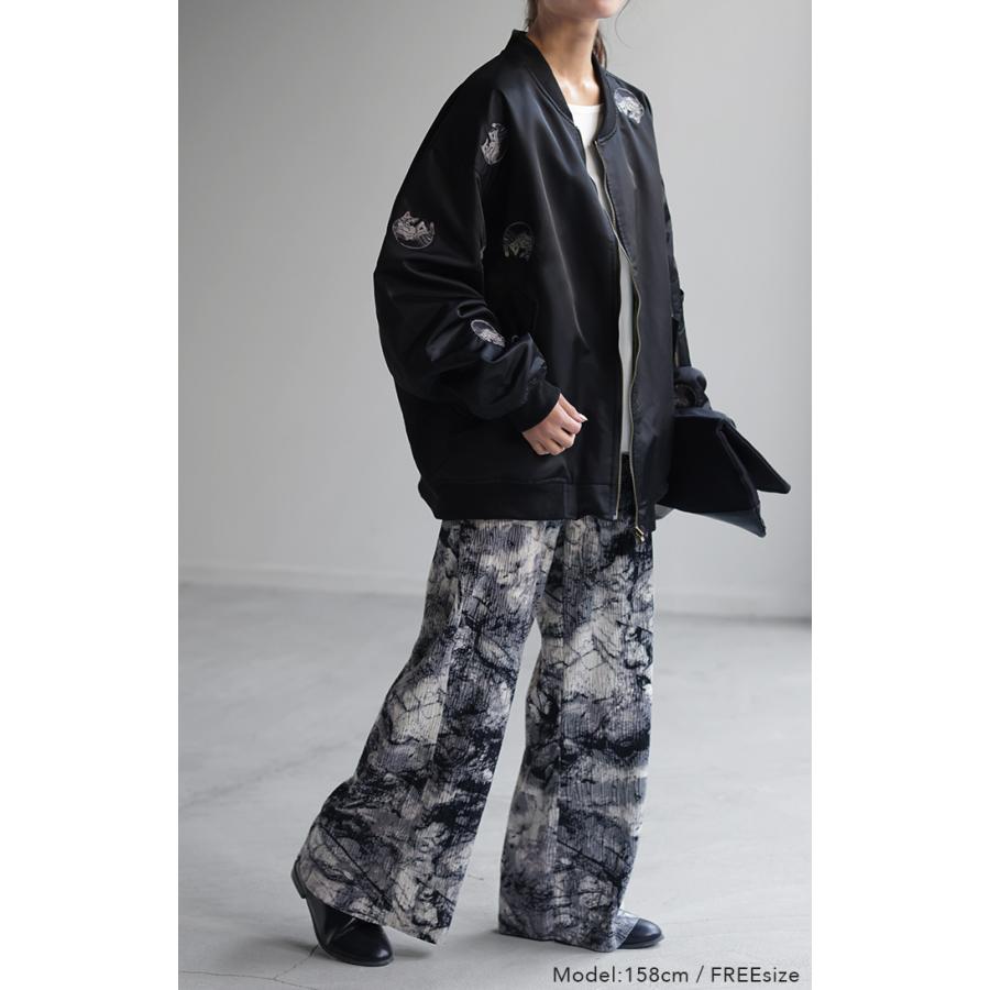 アウター リバーシブル MA-1 ジャンパー レディース チュニック ロングMA-1 ミリタリーコート ミリタリー OUTER2410 | HUG.U | 19