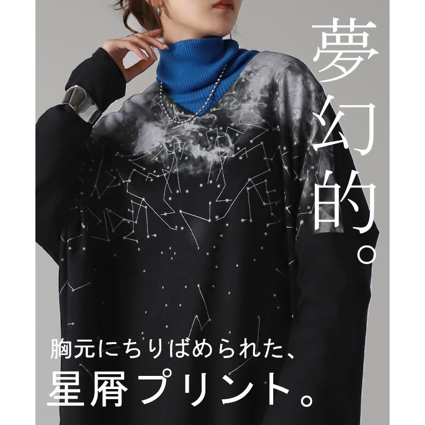 ワンピース 体型カバー レディース コクーン スウェットワンピ スウェットワンピース ロング ロングワンピ | HUG.U | 04