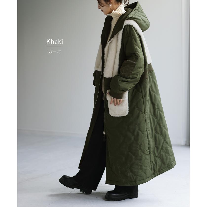 HUG.U アウター リバーシブル レディース ミリタリー 中綿