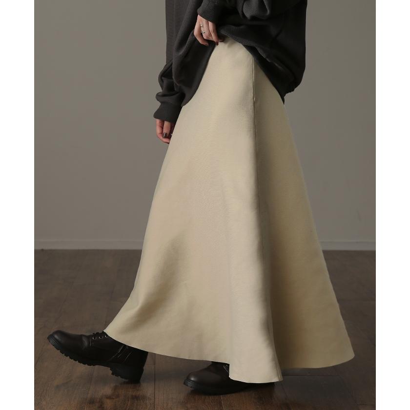 スカート ニット ロングスカート レディース Aライン ニットスカート ハイゲージ ボトムス フレアスカート | HUG.U | 08