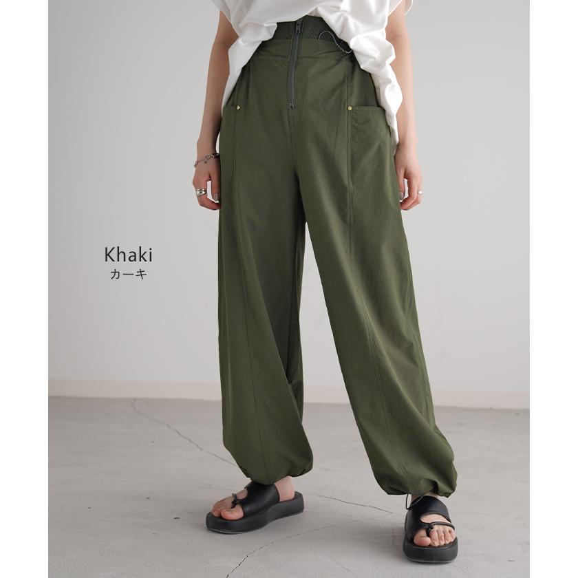パンツ カーゴパンツ ワイドパンツ レディース ボトムス カーゴ ワイド ゴム ロング ジョガーパンツ | HUG.U | 13