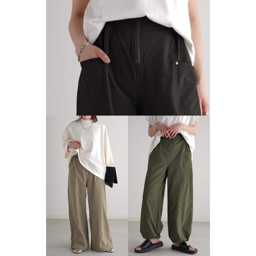 パンツ カーゴパンツ ワイドパンツ レディース ボトムス カーゴ ワイド ゴム ロング ジョガーパンツ | HUG.U | 20