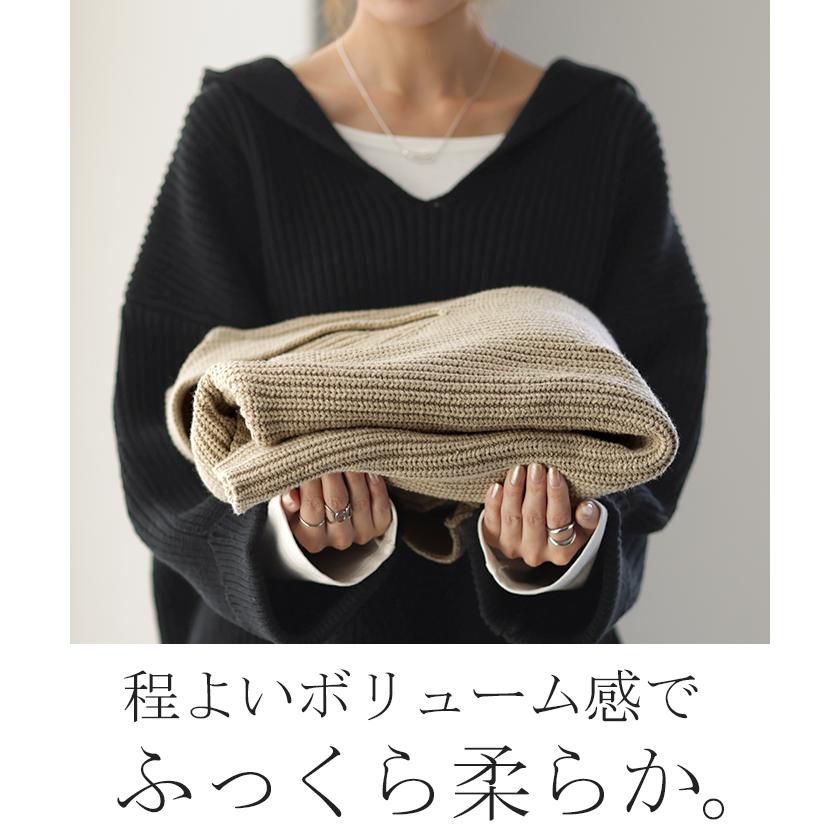 HUG.U（ハグユー） ニットパーカー フーディー レディース セーター