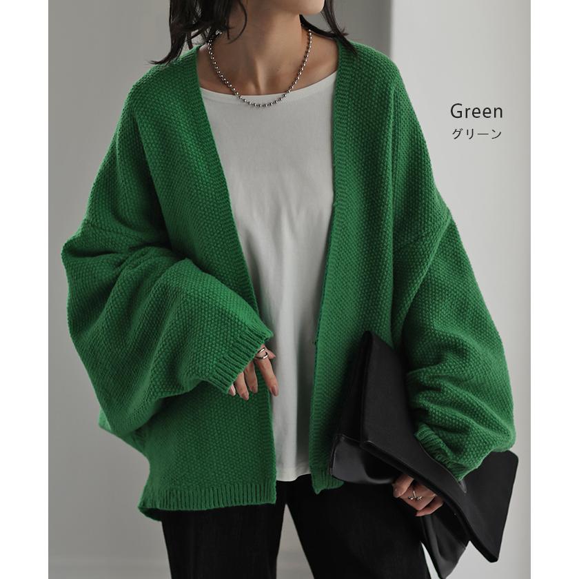 カーディガン チクチクしない ニット ドルマン ドルマンスリーブ レディース セーター トップス 長袖 羽織 | HUG.U | 19