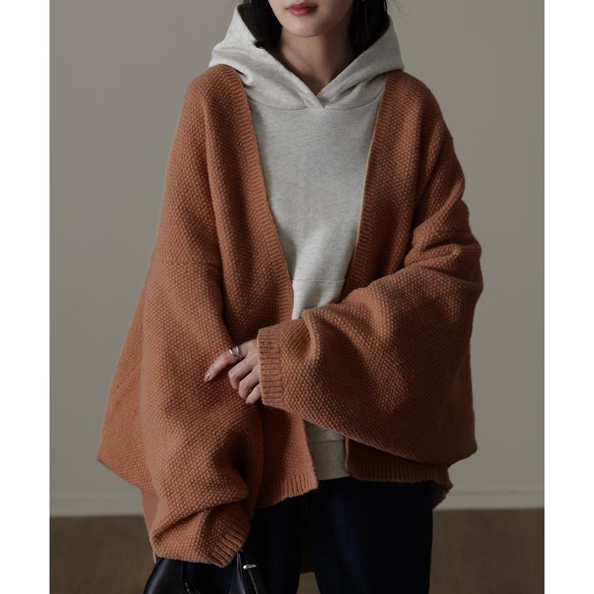 カーディガン チクチクしない ニット ドルマン ドルマンスリーブ レディース セーター トップス 長袖 羽織 | HUG.U | 11