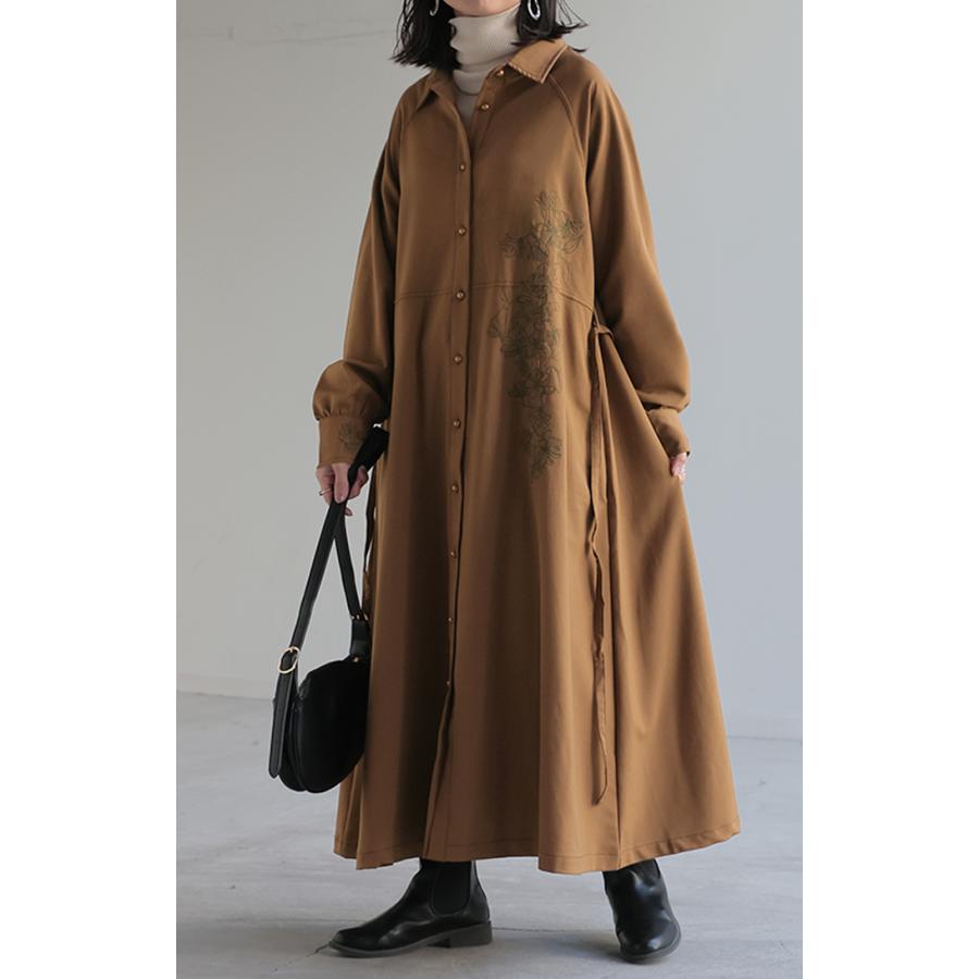 HUG.U（ハグユー） ワンピース ワンピ シャツ お洒落 刺繍 シャツ