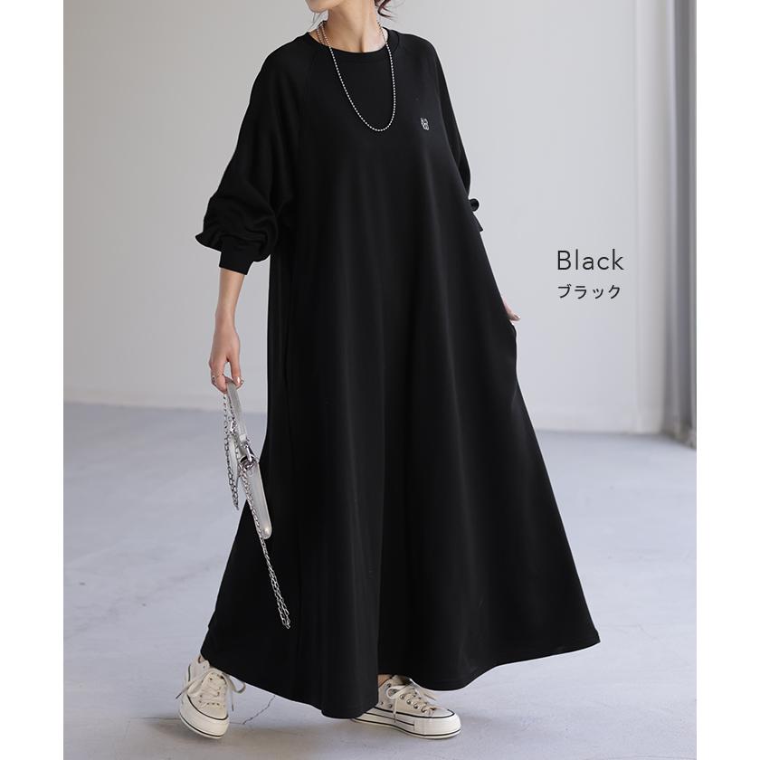 HUG.U（ハグユー） ワンピース 刺繍 ロングワンピース レディース ロゴ