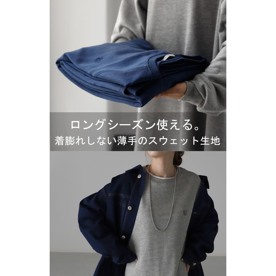 ワンピース 刺繍 ロングワンピース レディース ロゴスウェット ロング ロングワンピ マキシ 長袖 スウェット タイムセールSW2 | HUG.U | 11