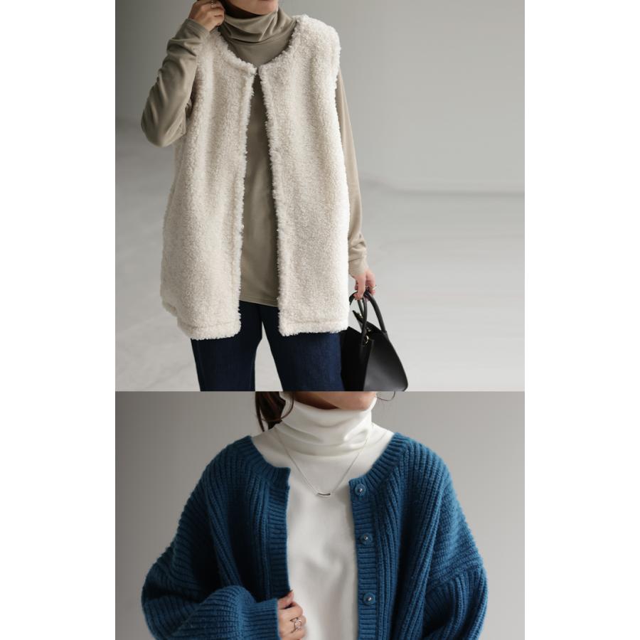 カットソー オフタートル インナー レディース タートルネック トップス ハイネック プルオーバー レイヤード | HUG.U | 16