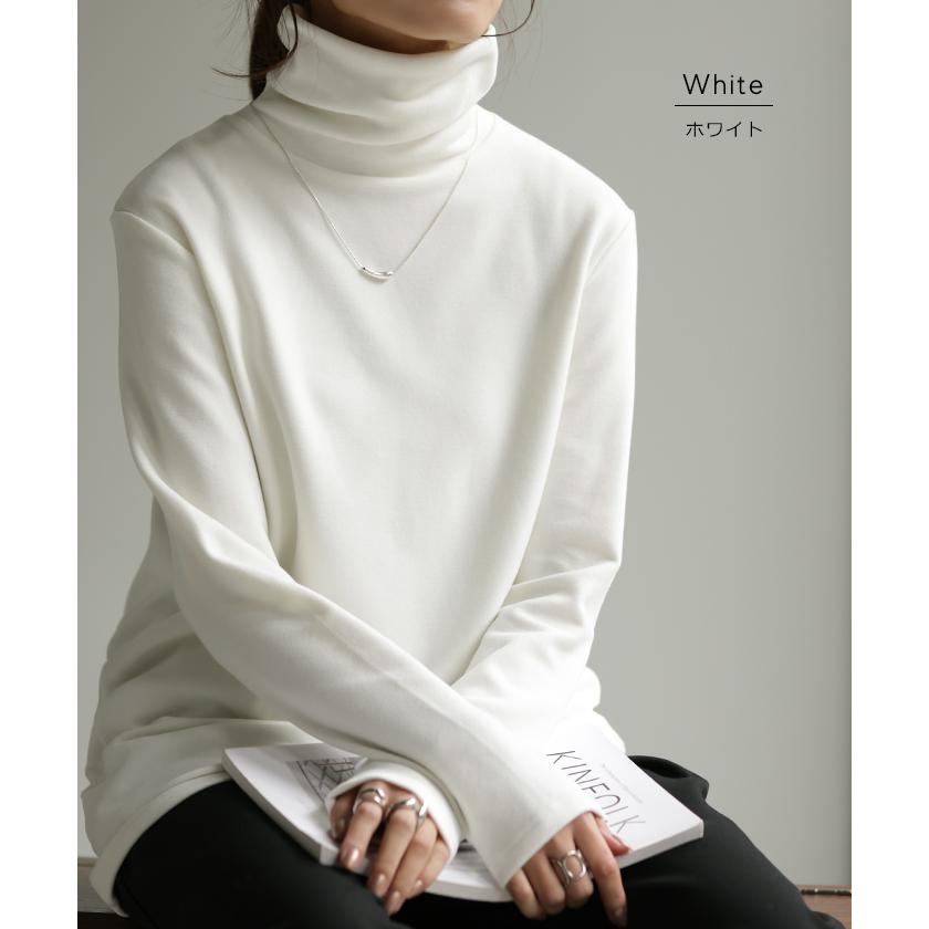 カットソー オフタートル インナー レディース タートルネック トップス ハイネック プルオーバー レイヤード | HUG.U | 20