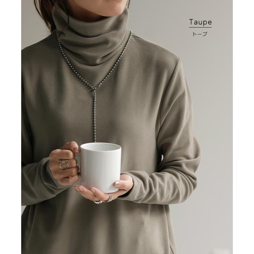 カットソー オフタートル インナー レディース タートルネック トップス ハイネック プルオーバー レイヤード | HUG.U | 22