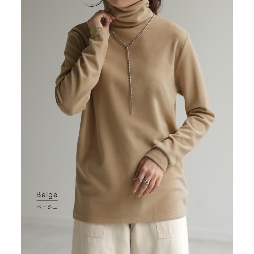 カットソー オフタートル インナー レディース タートルネック トップス ハイネック プルオーバー レイヤード | HUG.U | 25