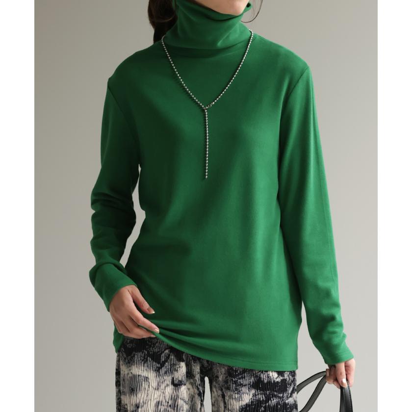 カットソー オフタートル インナー レディース タートルネック トップス ハイネック プルオーバー レイヤード | HUG.U | 10